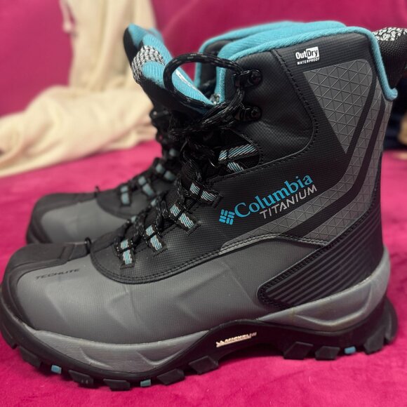 Columbia Powderhouse Titanium Omni-Heat 3D Outdry Winter Boots Women's Size 10 - Picture 1 of 5